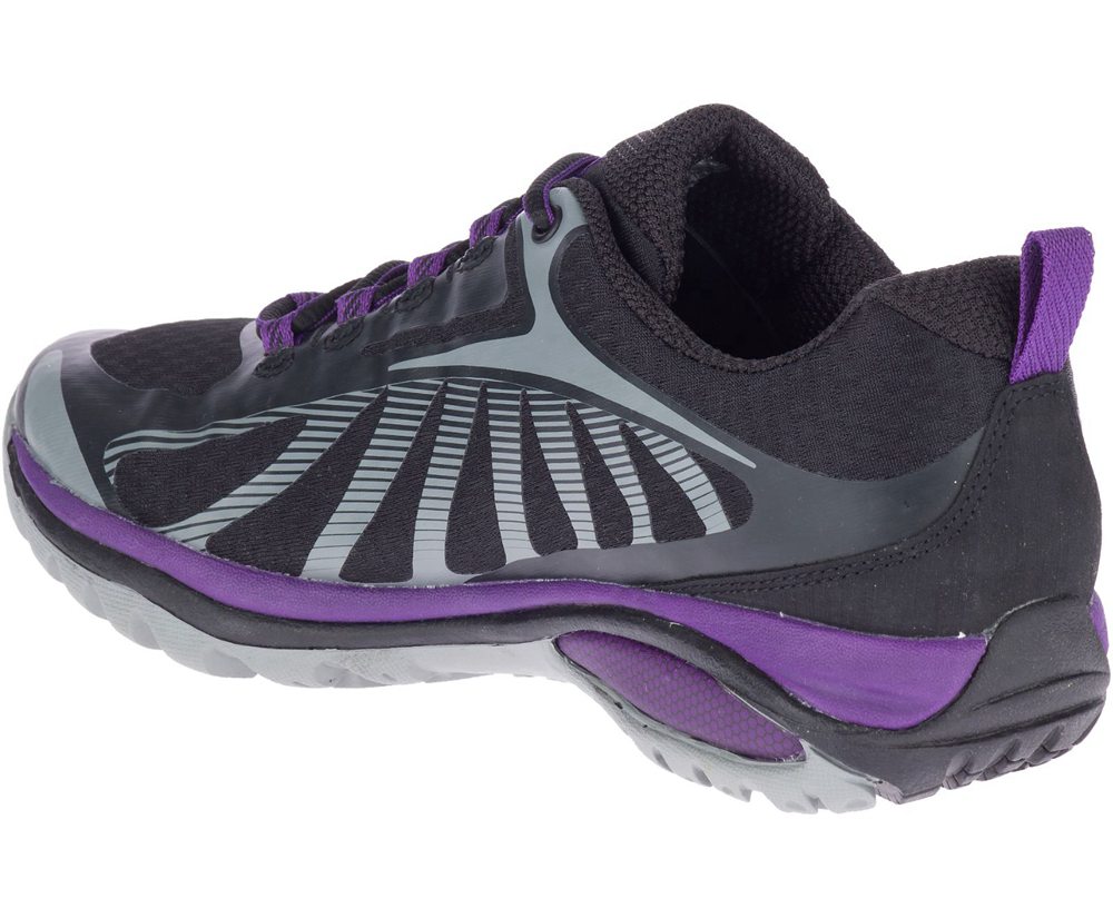 Buty Sportowe Merrell Damskie Czarne/Fioletowe - Siren Edge 3 Wide Width - 730285-HZG